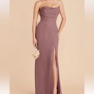 Dark Mauve Chiffon Bridesmaid Dress